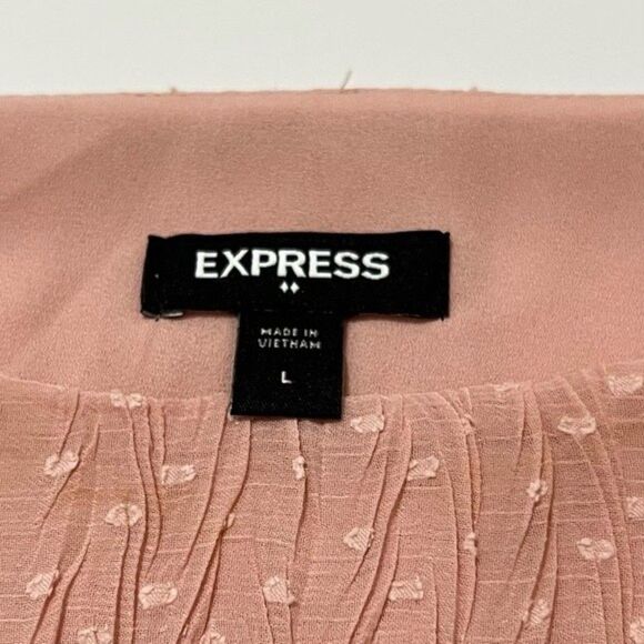 Express Pink Ruffle Blouse - Picture 5 of 7